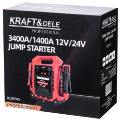 JUMP-STARTER 3400/1400A 12/24V+OŚWIETLENIE KD5345