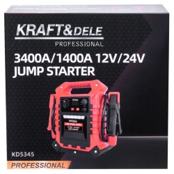 JUMP-STARTER 3400/1400A 12/24V+OŚWIETLENIE KD5345
