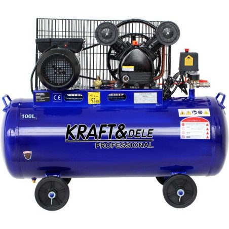 Kompresor olejowy 100L 2 TŁOKI 230V KD4054