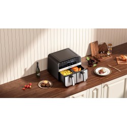 FRYTKOWNICA BEZTŁUSZCZOWA AIRFRYER 9L 2500W DWIE KOMORY +LCD KD4180