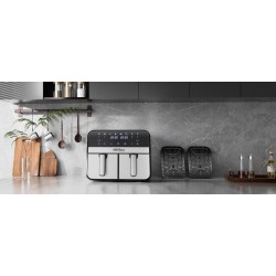 FRYTKOWNICA BEZTŁUSZCZOWA AIRFRYER 9L 2500W DWIE KOMORY +LCD KD4180