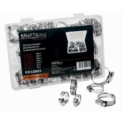 ZESTAW OPASEK ZACISKOWYCH ŚLIMAKOWYCH 60EL. KD10865