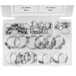 ZESTAW OPASEK ZACISKOWYCH ŚLIMAKOWYCH 34EL. KD10866