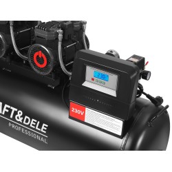 Kompresor bezolejowy 200L 3x2200W + separator i manometr z gliceryną KD4084