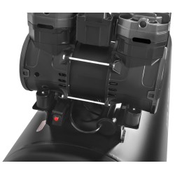 Kompresor bezolejowy 200L 3x2200W + separator i manometr z gliceryną KD4084