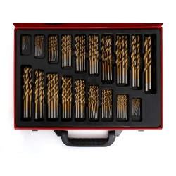 Wiertła tytanowe HSS do metalu 170 szt. KD991