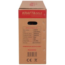 Kompresor bezolejowy 50L 2500W KD4082