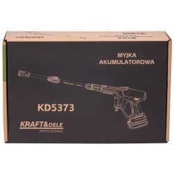 MYJKA WYSOKOCIŚNIENIOWA AKUMULATOROWA 21V 3Ah KD5373