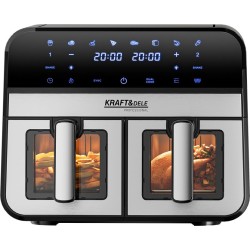 FRYTKOWNICA BEZTŁUSZCZOWA 9L 2500W DWIE KOMORY 4,5L + LCD KD4179