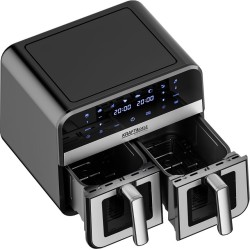 FRYTKOWNICA BEZTŁUSZCZOWA 9L 2500W DWIE KOMORY 4,5L + LCD KD4179