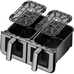 FRYTKOWNICA BEZTŁUSZCZOWA 9L 2500W DWIE KOMORY 4,5L + LCD KD4179