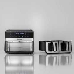 FRYTKOWNICA BEZTŁUSZCZOWA 9L 2500W DWIE KOMORY 4,5L + LCD KD4179