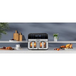 FRYTKOWNICA BEZTŁUSZCZOWA 9L 2500W DWIE KOMORY 4,5L + LCD KD4179