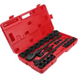 Grzechotka + przedłużki + nasadki udarowe 3/4" 21szt KD11868