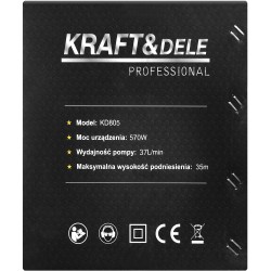 POMPA DO WODY 1" 570W 37L/MIN KD805