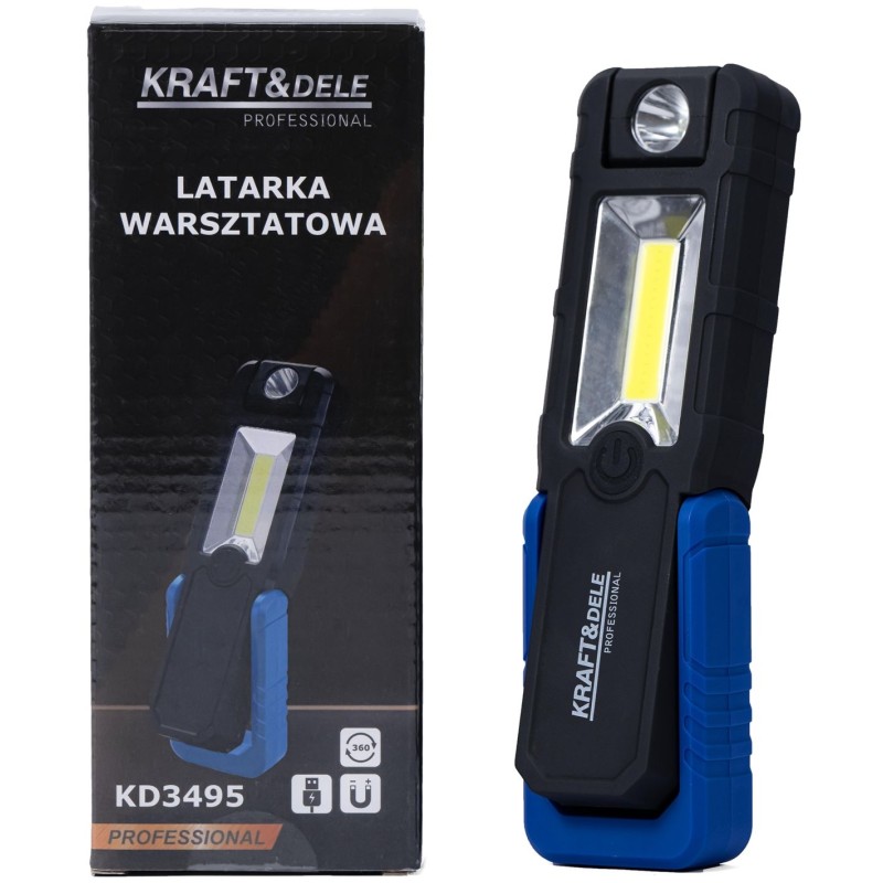 LATARKA WARSZTATOWA LED 250LM 2500mAh KD3495