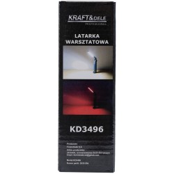 LATARKA WARSZTATOWA LED USB-C 200/400/800LM + ŚWIATŁO OSTRZEGAWCZE KD3496