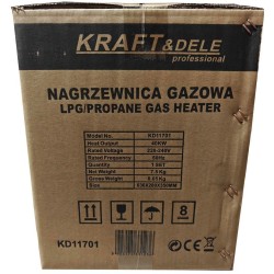 Nagrzewnica gazowa 40kW Termostat / Reduktor KD11701