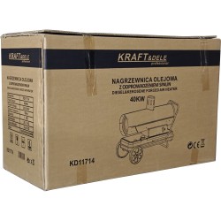 Nagrzewnica olejowa 40kW z odprowadzeniem spalin KD11714