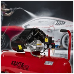 Kompresor olejowy 100L 2 Tłoki KD1480 + Separator