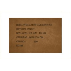 Prasa hydrauliczna 20T KD329