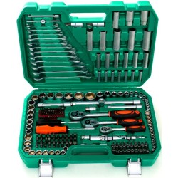 Zestaw Kluczy Duży Nasadowe Płaskie KD307 216el. Walizka