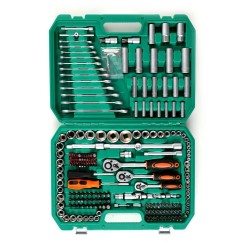 Zestaw Kluczy Duży Nasadowe Płaskie KD307 216el. Walizka