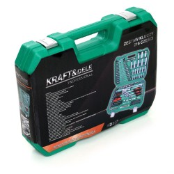 Zestaw Kluczy Duży Nasadowe Płaskie KD307 216el. Walizka