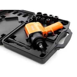 Klucz udarowy pneumatyczny 1050Nm KD1425 + nasadki