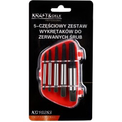 Wykrętaki do zerwanych śrub 5 el. KD10263