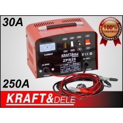 Prostownik samochodowy 12V 24V 30A 250Ah KD1913