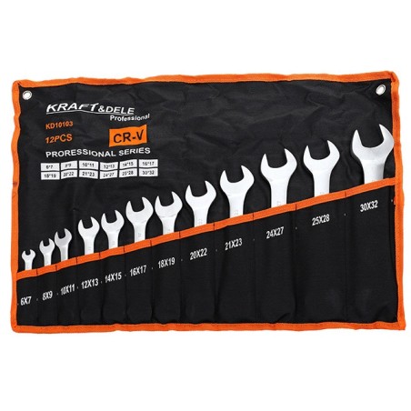 Klucze Dwustronne Zestaw 12el. 6-32mm KD10103