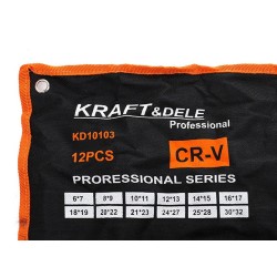 Klucze Dwustronne Zestaw 12el. 6-32mm KD10103