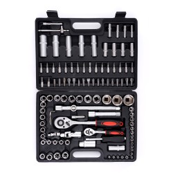 Zestaw Kluczy NASADOWYCH Z GRZECHOTKAMI  EC303 108EL. Walizka