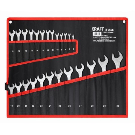 KLUCZE PŁASKO-OCZKOWE 25el. KD10920