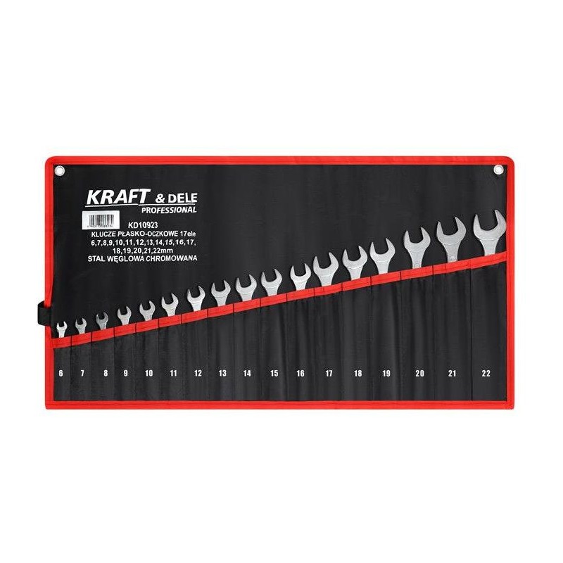 KLUCZE PŁASKO-OCZKOWE 17el. KD10923