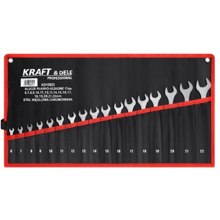 KLUCZE PŁASKO-OCZKOWE 17el. KD10923