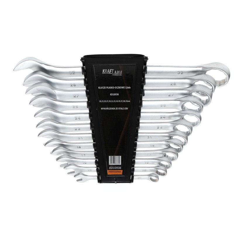 KLUCZE PŁASKO-OCZKOWE 12el. KD10936