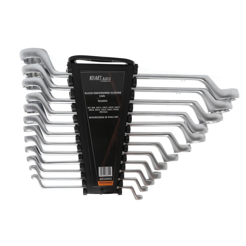 KLUCZE DWUSTRONNIE-OCZKOWE 12el. KD10942