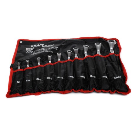 KLUCZE DWUSTRONNIE-OCZKOWE 10el. KD10941