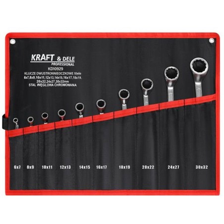 KLUCZE DWUSTRONNIE-OCZKOWE 10el. KD10929