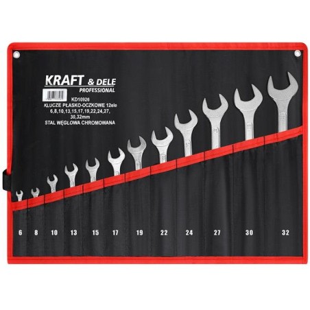 KLUCZE PŁASKO-OCZKOWE 12el. KD10926