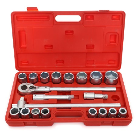 Klucze Nasadowe 3/4 Duże Nasadki KD304 SZEŚCIOKĄTNE 21EL.