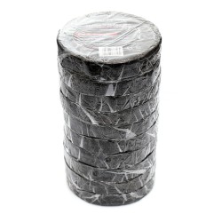 Taśma izolacyjna z włókniny poliesterowej 10szt. czarna KD10917