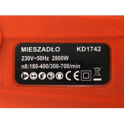 MIESZADŁO ELEKTRYCZNE DO ZAPRAW KLEJU 2800W KD1742