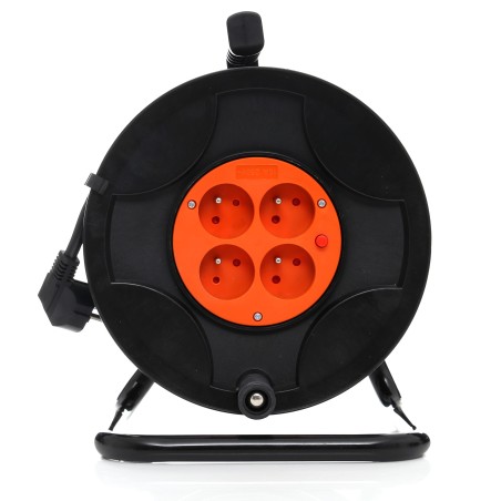 PRZEDŁUŻACZ OGRODOWY BĘBNOWY 50M / 3 x 2,5MM KD4018