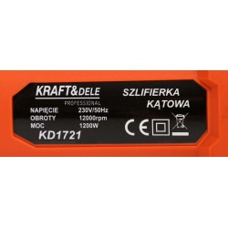 SZLIFIERKA KĄTOWA 1500W KD1721